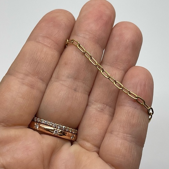 Adjustable Paper Clip Stainless Steel Bracelets - Various Colors - Minimalist - Picture 4 of 4